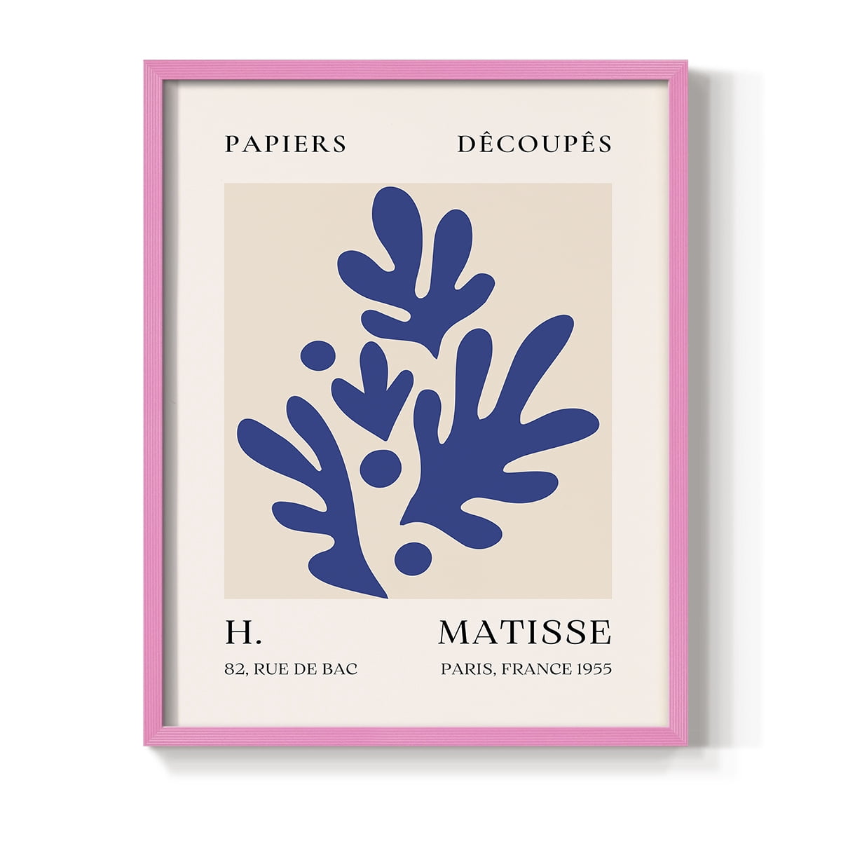Matisse CLVIII Framed Print in Pink Solid Wood 8 x 10 Framed Print