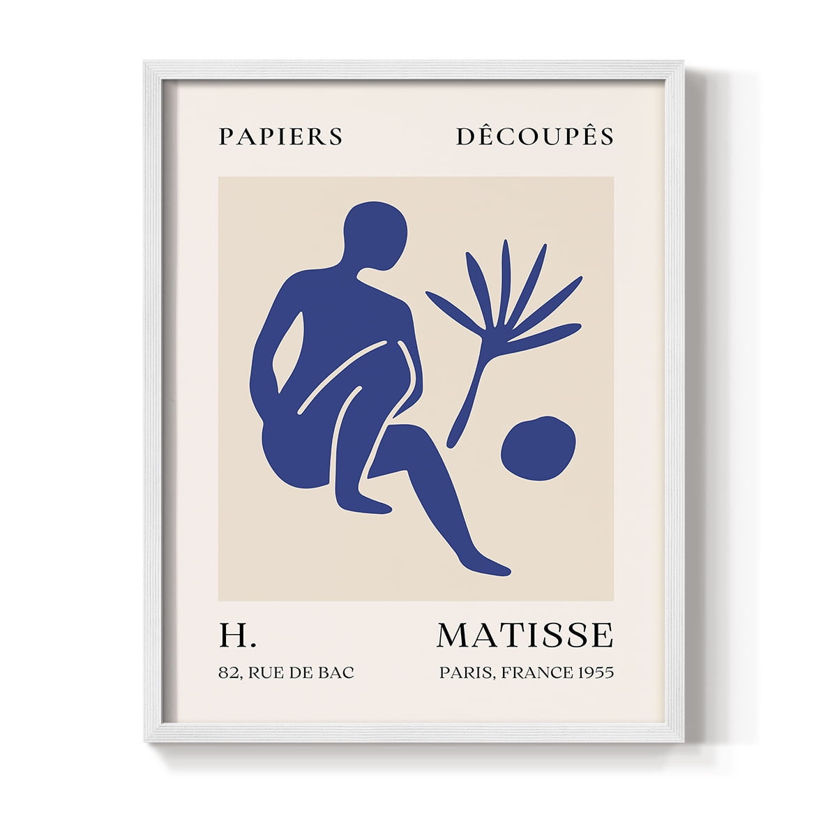 Matisse CLX Framed Print in White Solid Wood 16 x 20 Framed Print