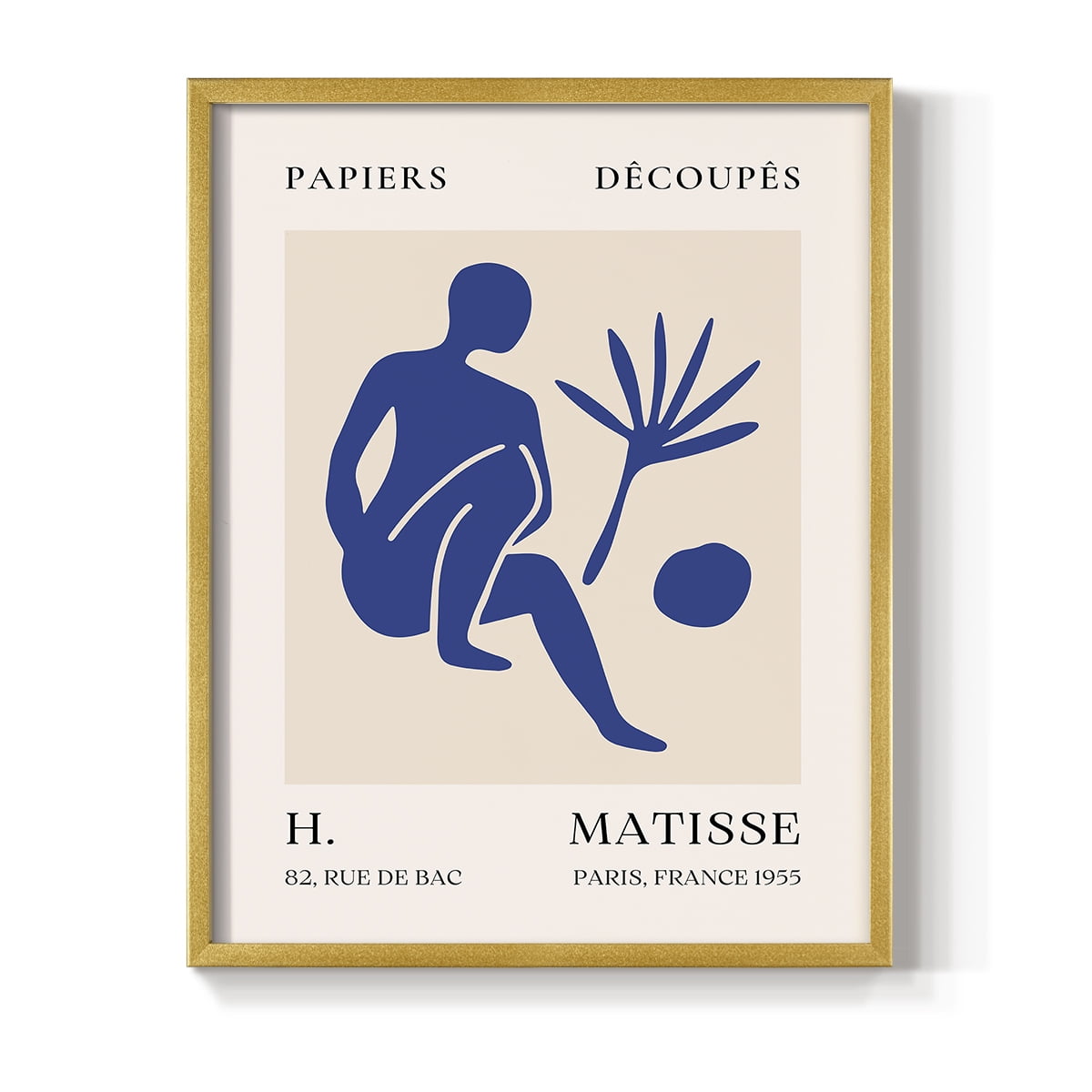 Matisse CLX Framed Print in Gold Solid Wood 22 x 28 Framed Print