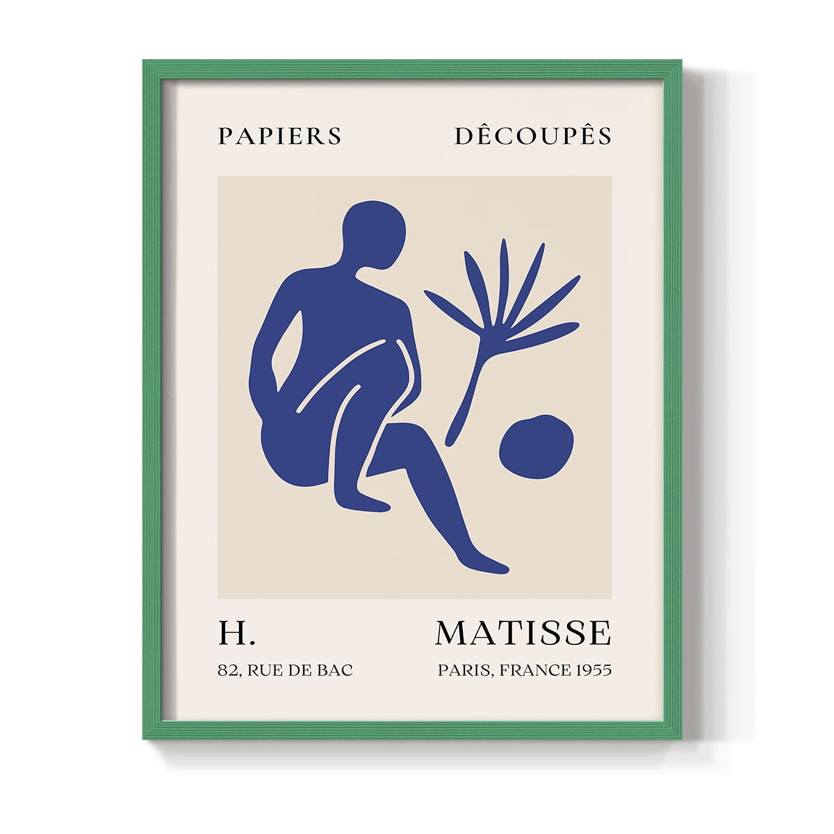 Matisse CLX Framed Print in Green Solid Wood 8 x 10 Framed Print
