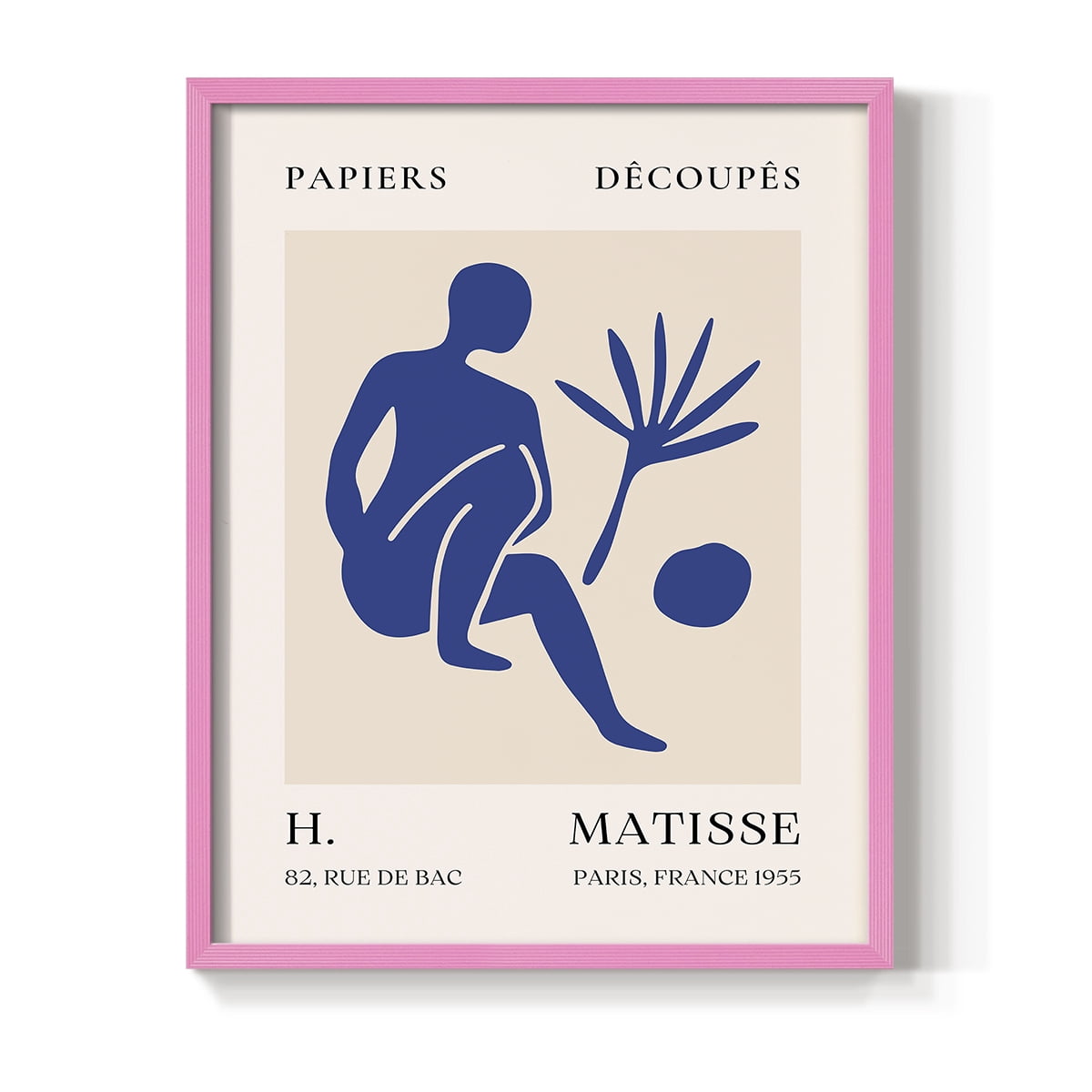 Matisse CLX Framed Print in Pink Solid Wood 8 x 10 Framed Print