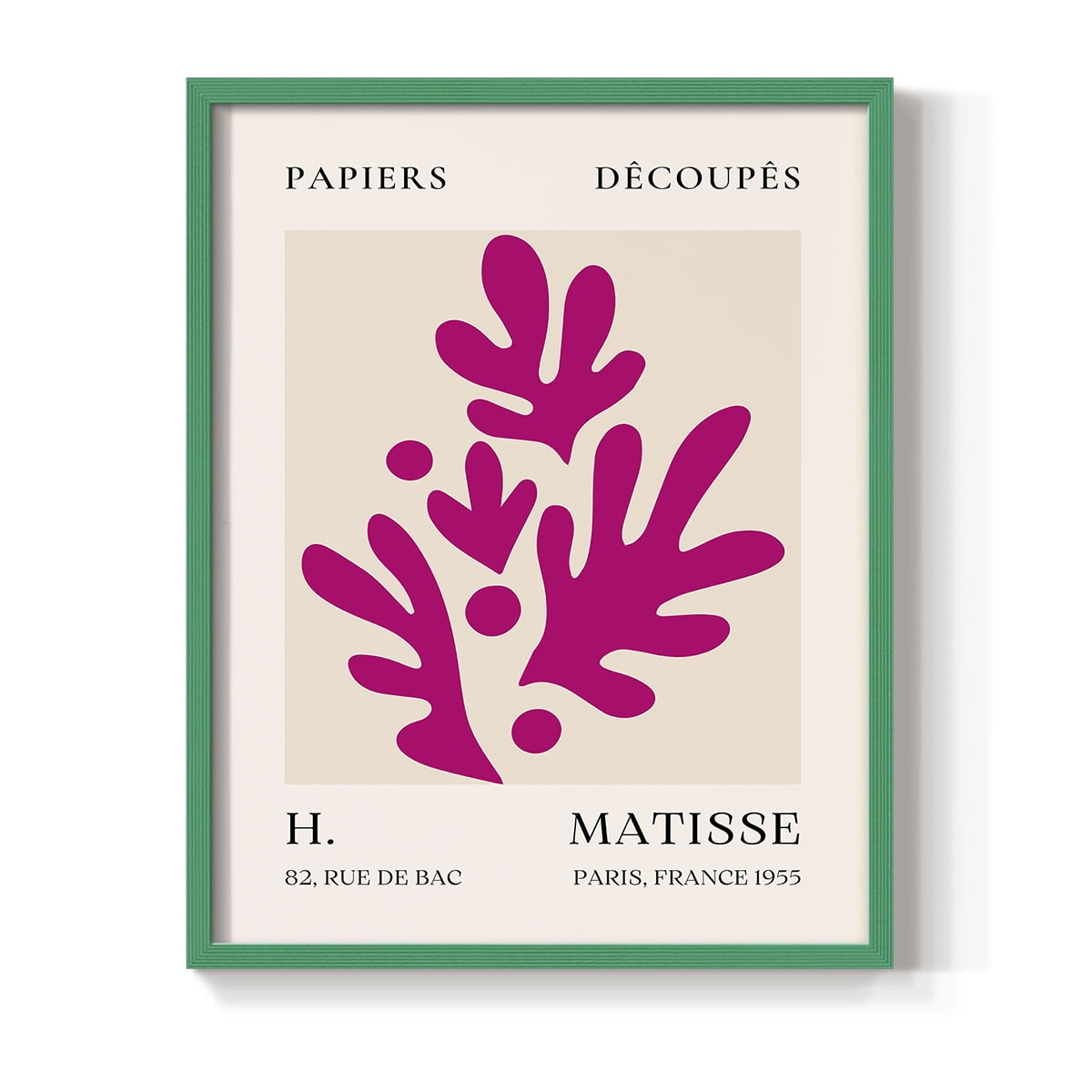 Matisse CLXIII Framed Print in Green Solid Wood 8 x 10 Framed Print