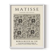 Matisse CLXVI Framed Print in White Solid Wood 8 x 10 Framed Print