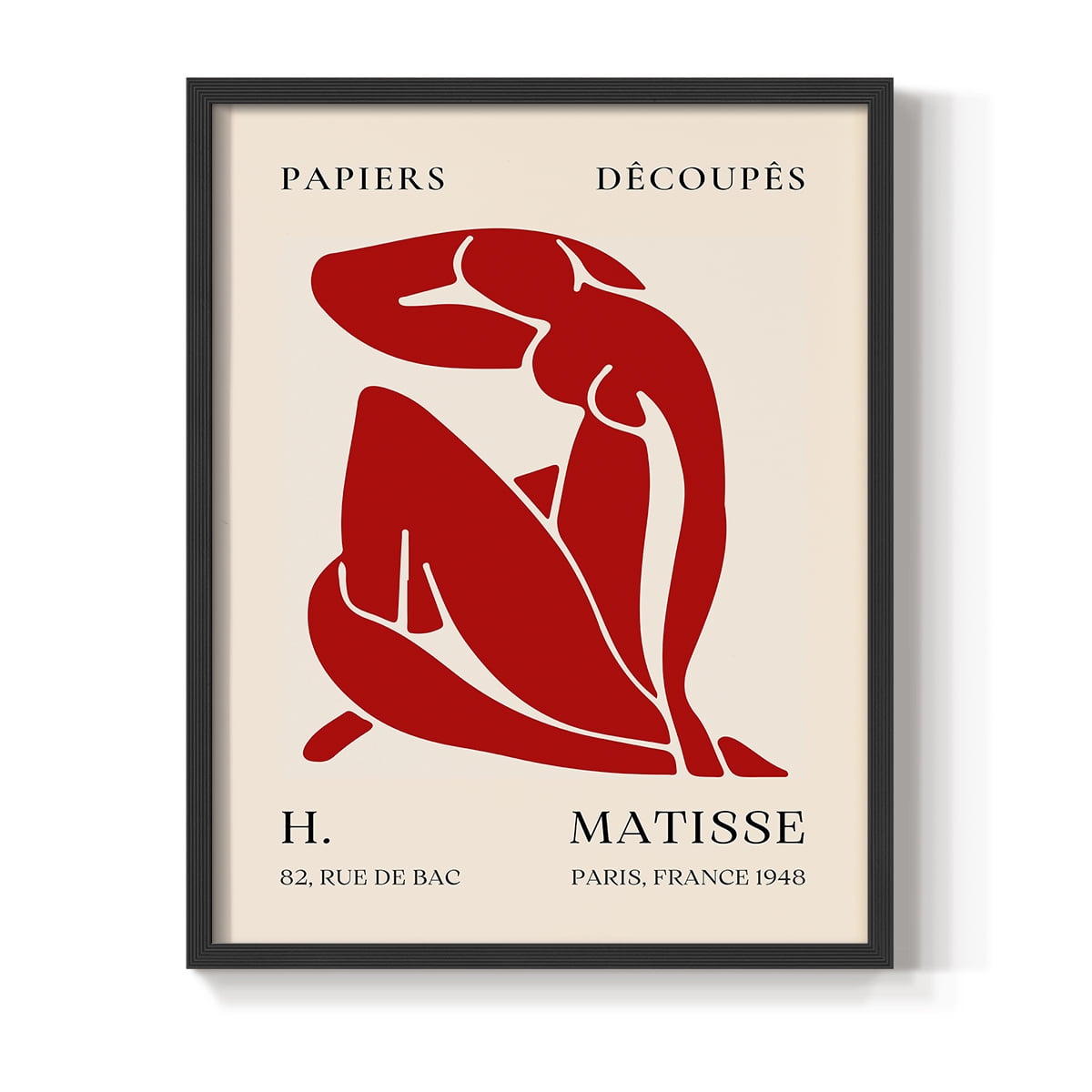 Matisse CLXVIII Framed Print in Black Solid Wood 22 x 28 Framed Print