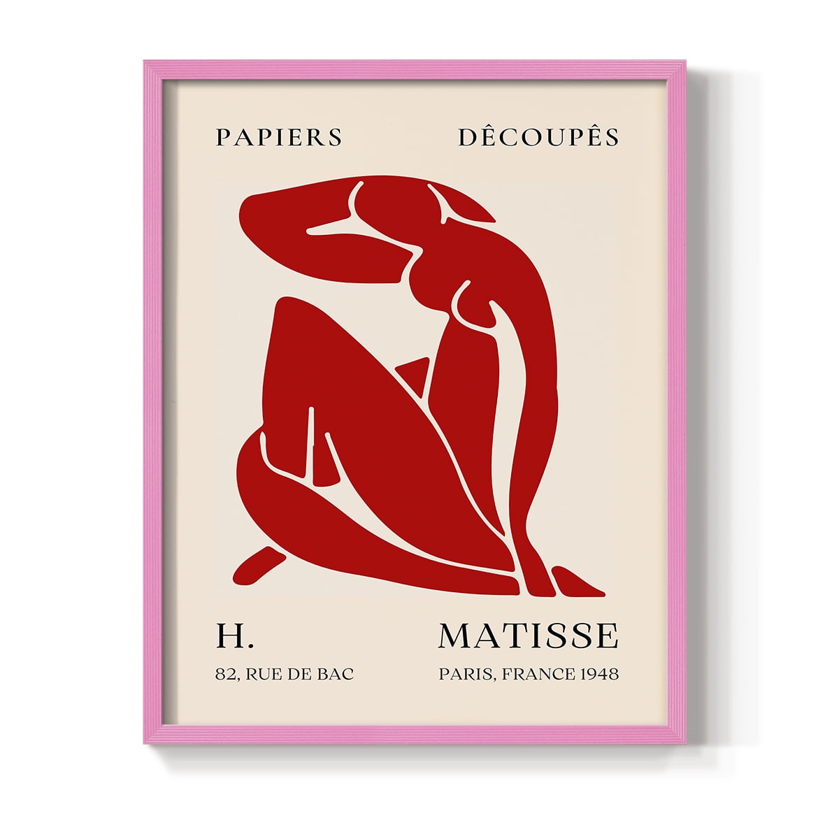 Matisse CLXVIII Framed Print in Pink Solid Wood 8 x 10 Framed Print
