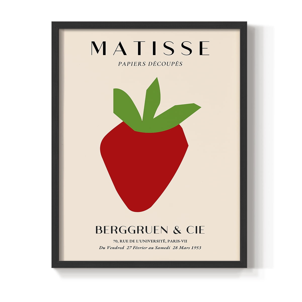 Matisse CLXXI Framed Print in Black Solid Wood 22 x 28 Framed Print