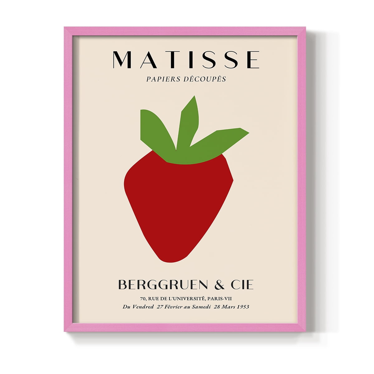 Matisse CLXXI Framed Print in Pink Solid Wood 8 x 10 Framed Print