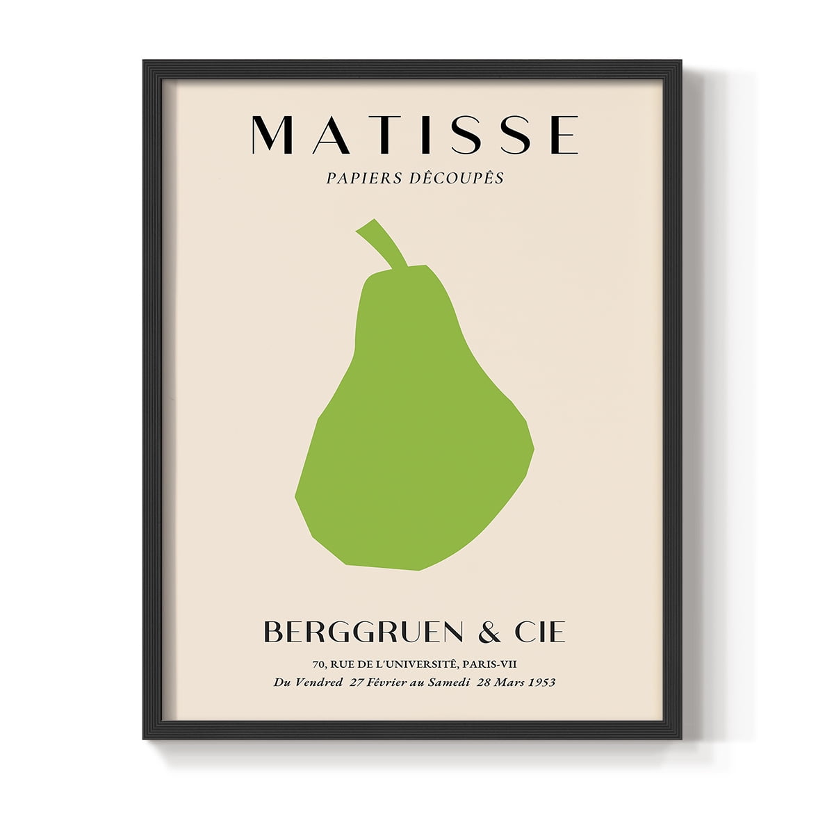 Matisse CLXXII Framed Print in Black Solid Wood 16 x 20 Framed Print