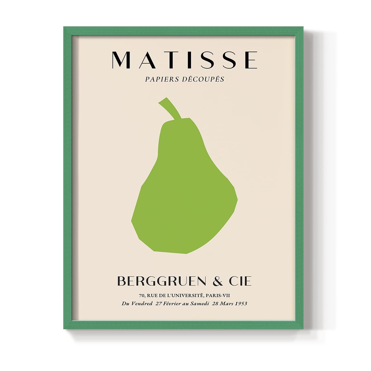Matisse CLXXII Framed Print in Green Solid Wood 8 x 10 Framed Print