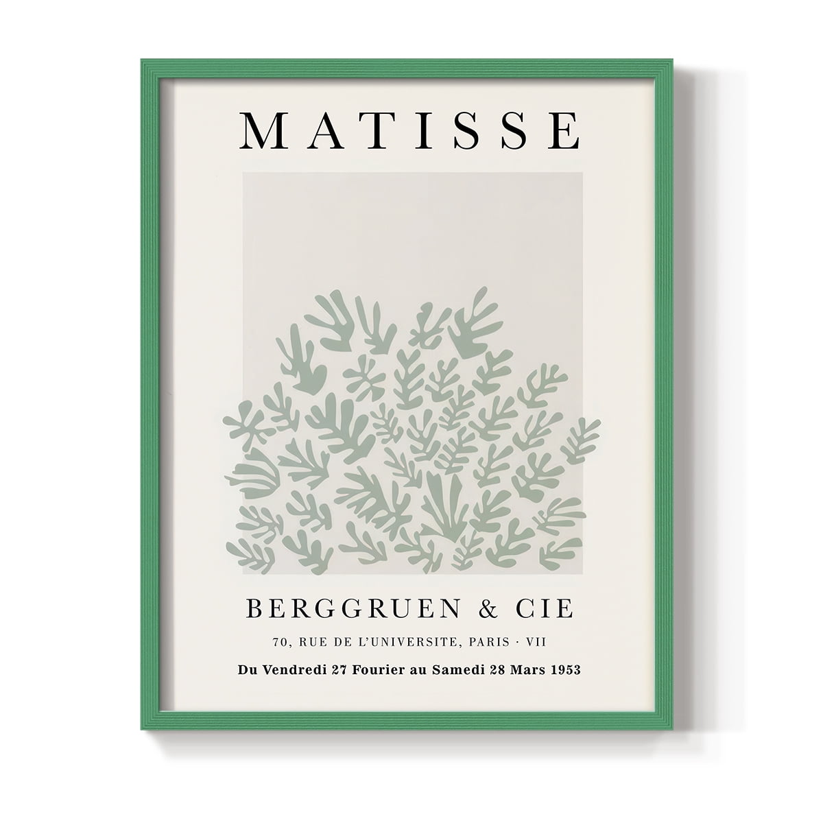 Matisse CLXXIII Framed Print in Green Solid Wood 11 x 14 Framed Print