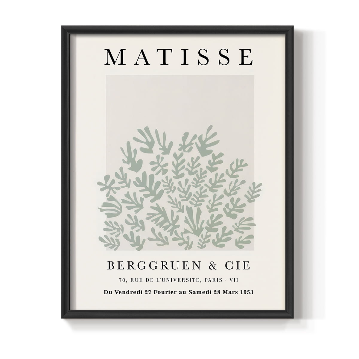 Matisse CLXXIII Framed Print in Black Solid Wood 22 x 28 Framed Print