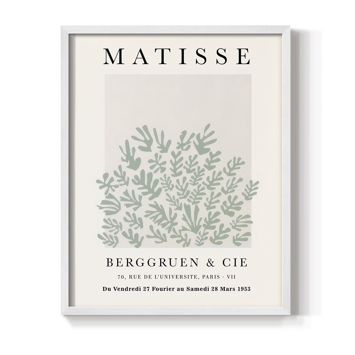 Matisse CLXXIII Framed Print in White Solid Wood 22 x 28 Framed Print