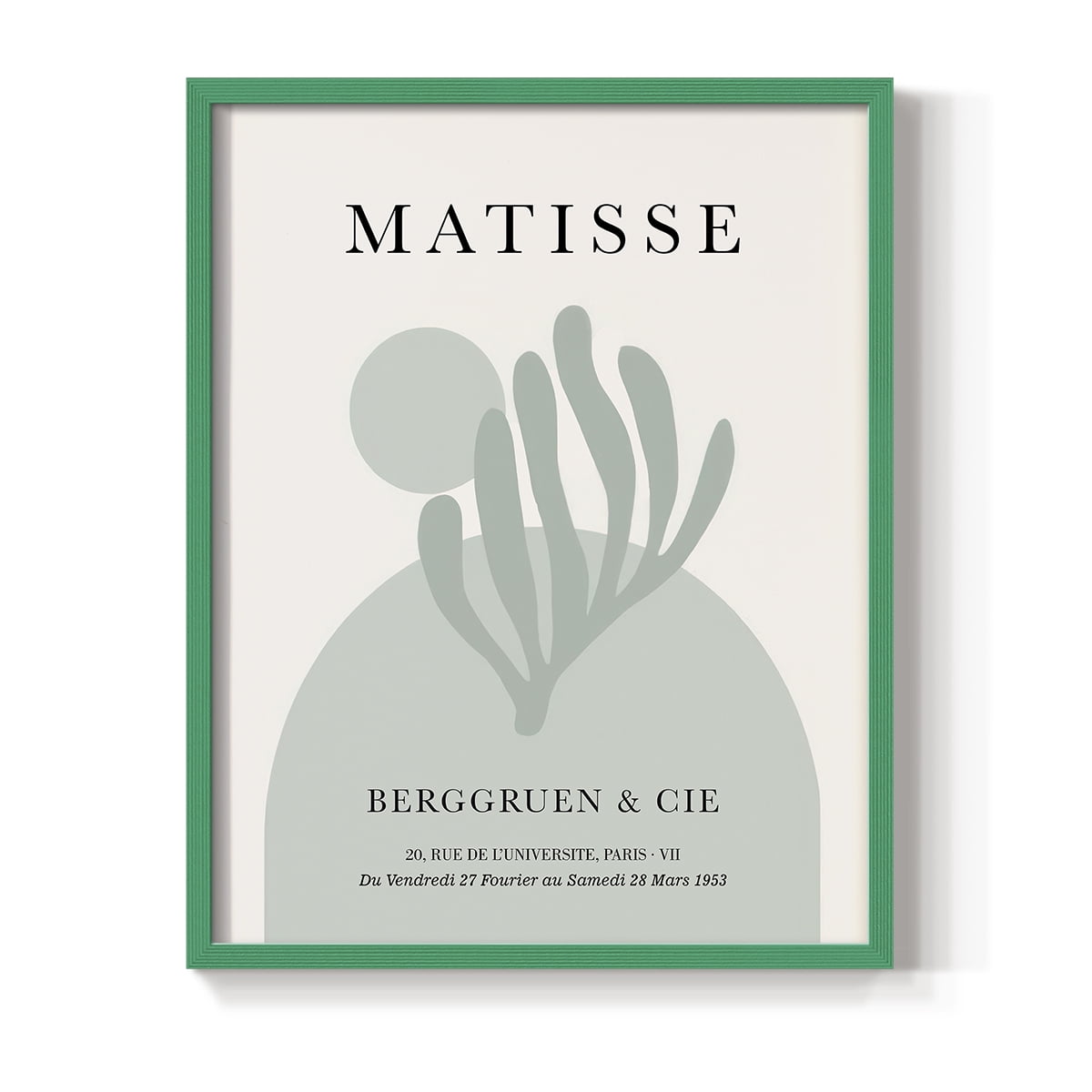 Matisse CLXXIV Framed Print in Green Solid Wood 11 x 14 Framed Print