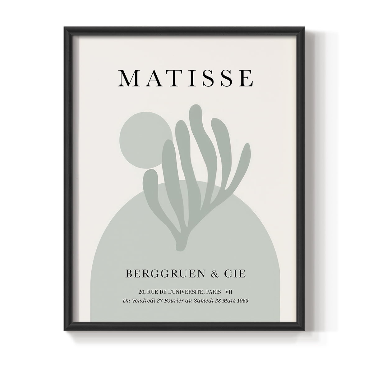 Matisse CLXXIV Framed Print in Black Solid Wood 22 x 28 Framed Print