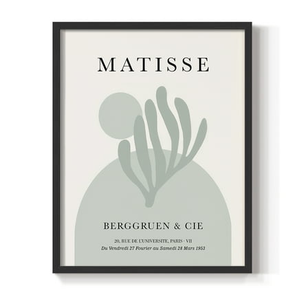 Matisse CLXXIV Framed Print in Black Solid Wood 8 x 10 Framed Print
