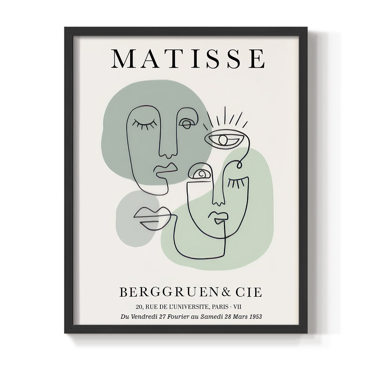 Matisse CLXXIX Framed Print in Black Solid Wood 16 x 20 Framed Print