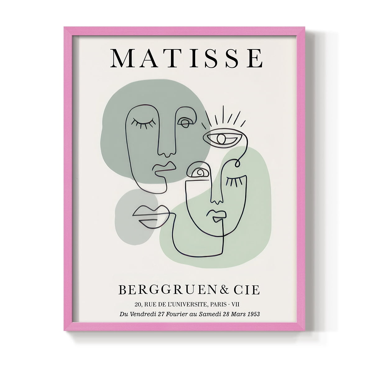 Matisse CLXXIX Framed Print in Pink Solid Wood 8 x 10 Framed Print