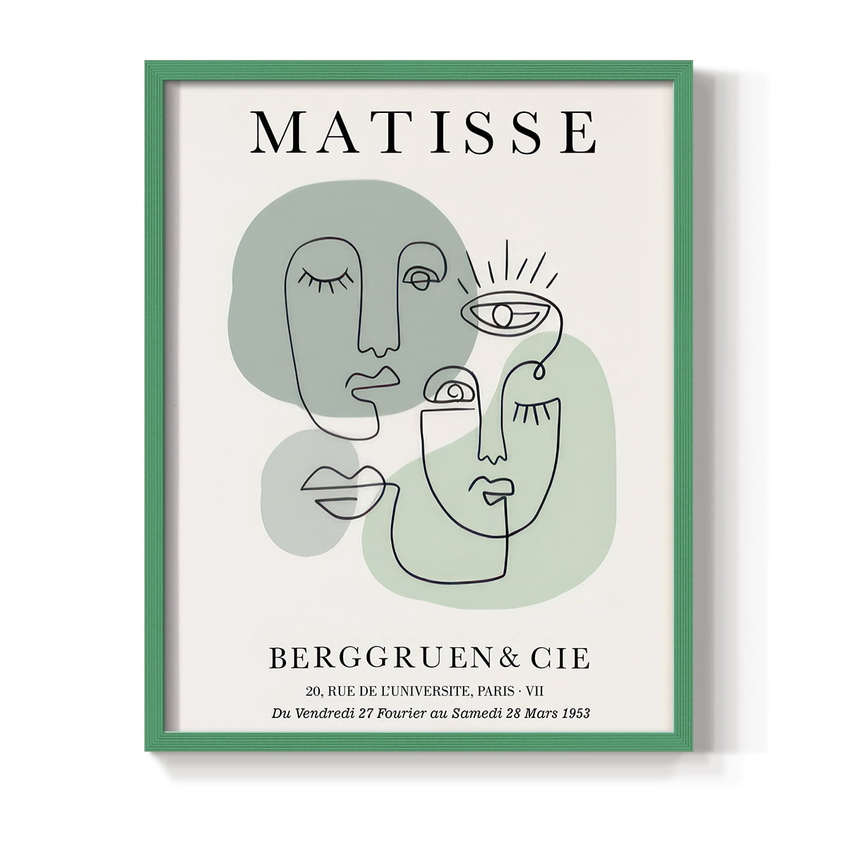 Matisse CLXXIX Framed Print in Green Solid Wood 8 x 10 Framed Print