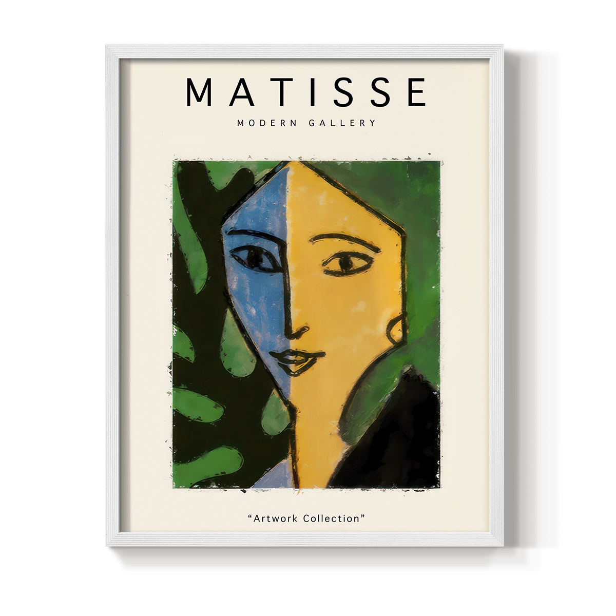 Matisse CLXXV Framed Print in White Solid Wood 11 x 14 Framed Print