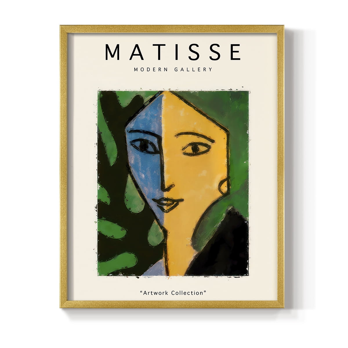 Matisse CLXXV Framed Print in Gold Solid Wood 16 x 20 Framed Print