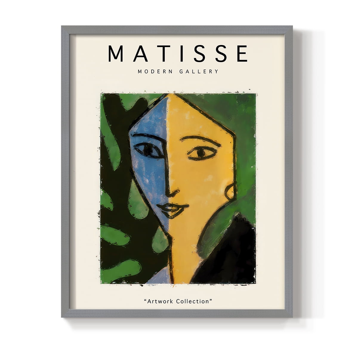 Matisse CLXXV Framed Print in Gray Solid Wood 16 x 20 Framed Print