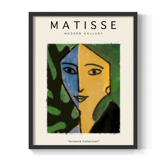 Matisse CLXXV Framed Print in Black Solid Wood 22 x 28 Framed Print