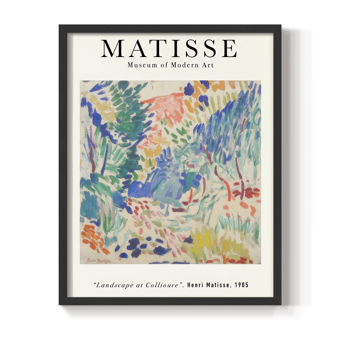 Matisse CLXXVI Framed Print in Black Solid Wood 11 x 14 Framed Print