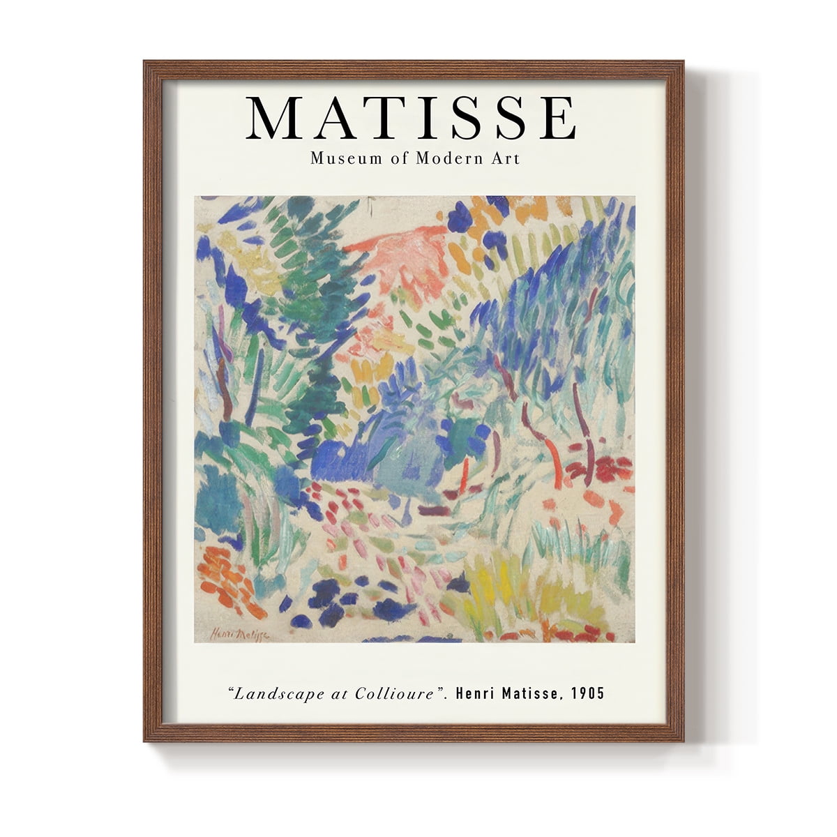 Matisse CLXXVI Framed Print in Brown Solid Wood 8 x 10 Framed Print
