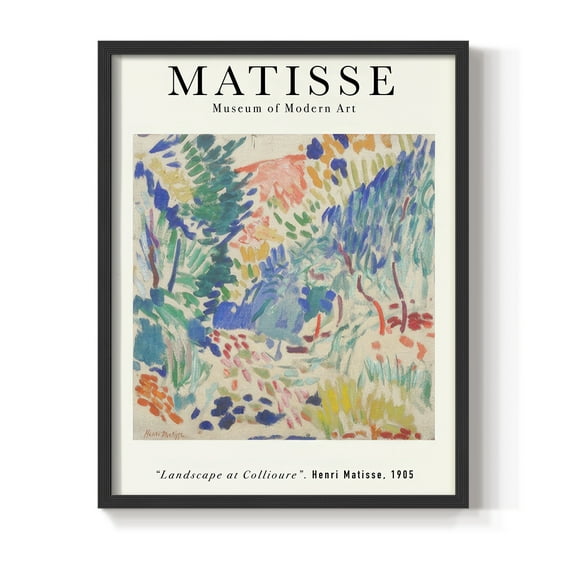 Matisse CLXXVI Framed Print in Black Solid Wood 8 x 10 Framed Print