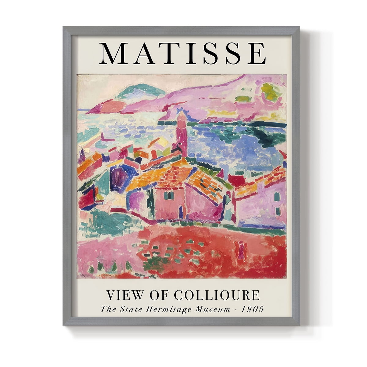 Matisse CLXXVII Framed Print in Gray Solid Wood 22 x 28 Framed Print