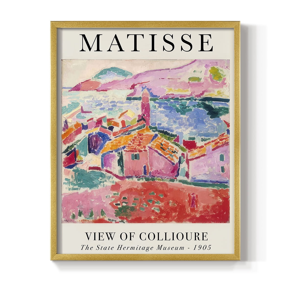 Matisse CLXXVII Framed Print in Gold Solid Wood 8 x 10 Framed Print