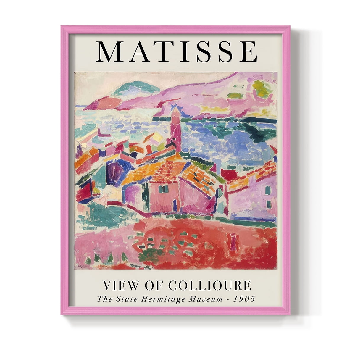 Matisse CLXXVII Framed Print in Pink Solid Wood 8 x 10 Framed Print