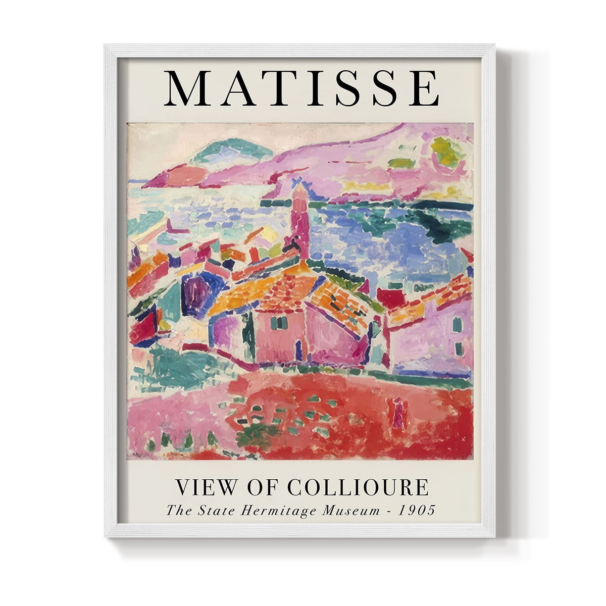 Matisse CLXXVII Framed Print in White Solid Wood 8 x 10 Framed Print