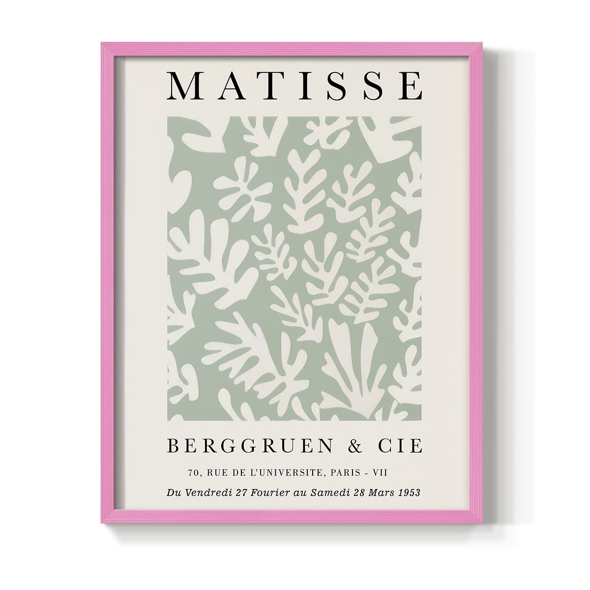 Matisse CLXXVIII Framed Print in Pink Solid Wood 11 x 14 Framed Print
