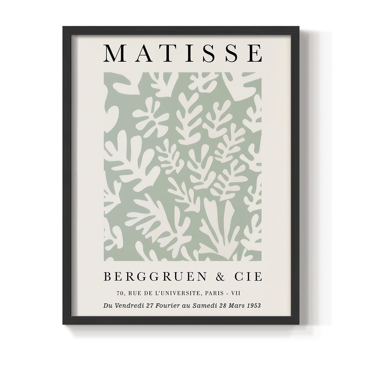 Matisse CLXXVIII Framed Print in Black Solid Wood 16 x 20 Framed Print