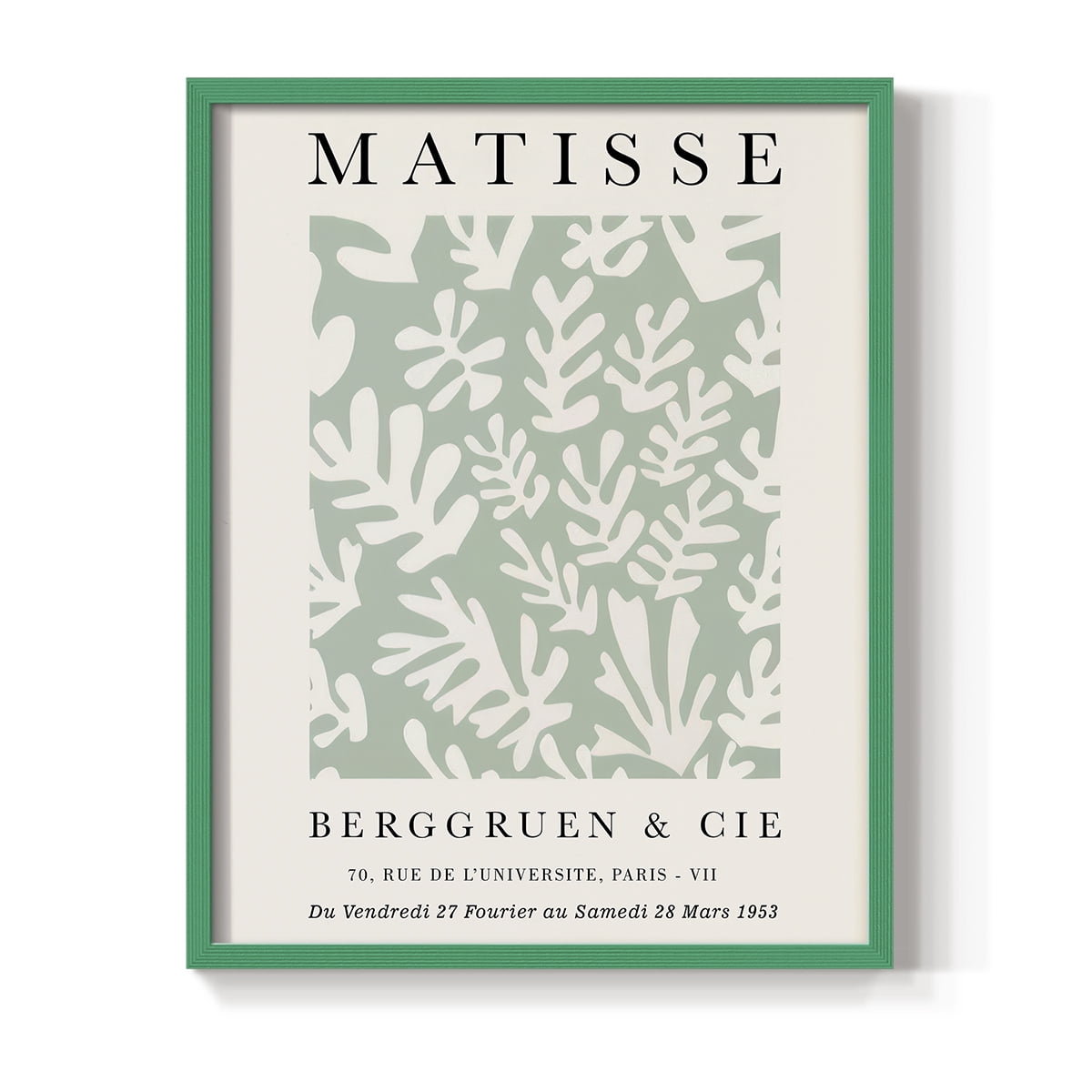 Matisse CLXXVIII Framed Print in Green Solid Wood 8 x 10 Framed Print