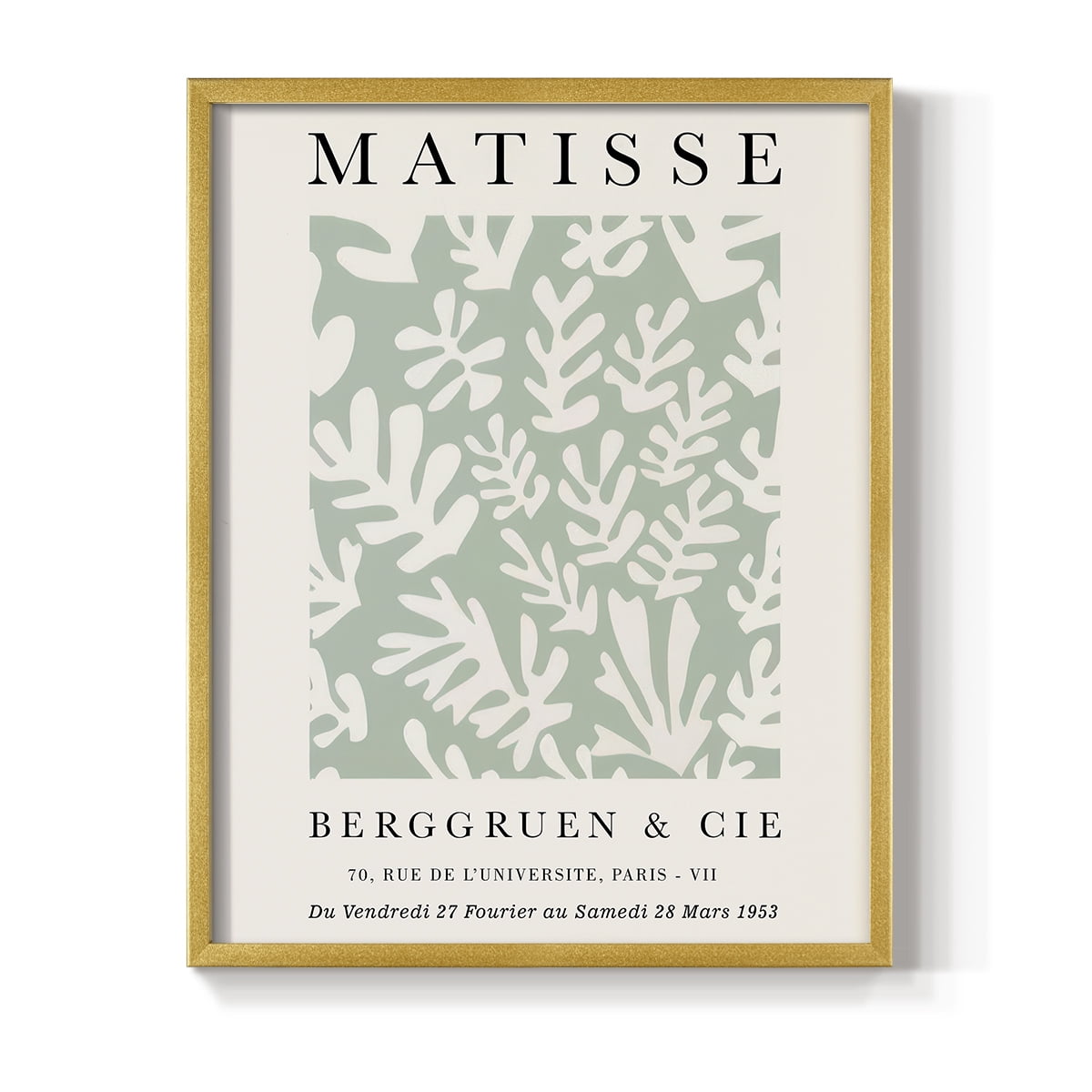 Matisse CLXXVIII Framed Print in Gold Solid Wood 8 x 10 Framed Print