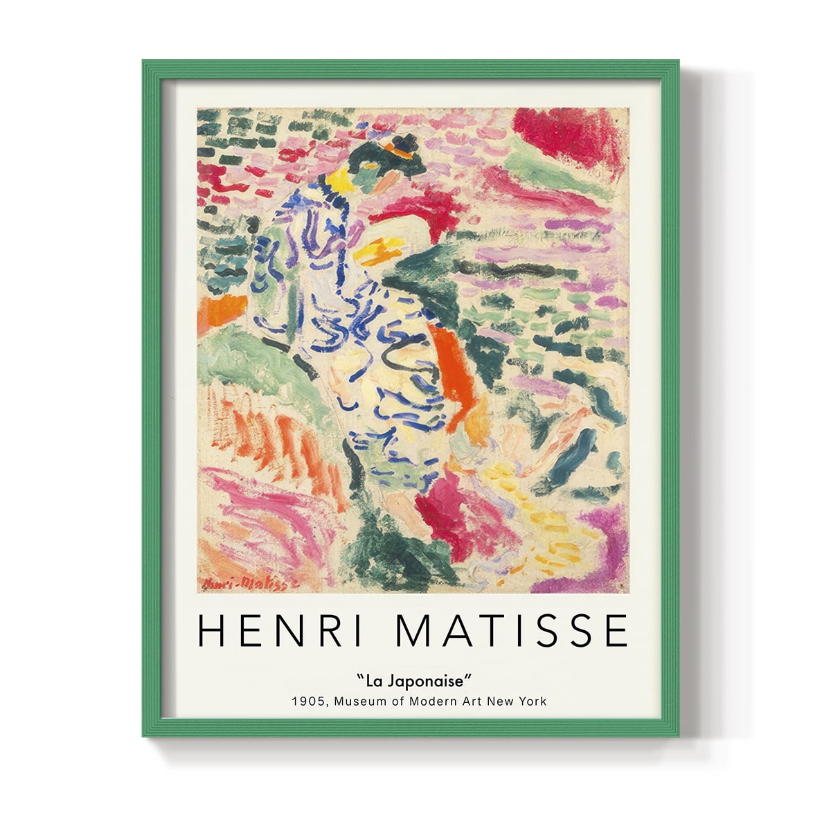 Matisse CLXXXI Framed Print in Green Solid Wood 11 x 14 Framed Print