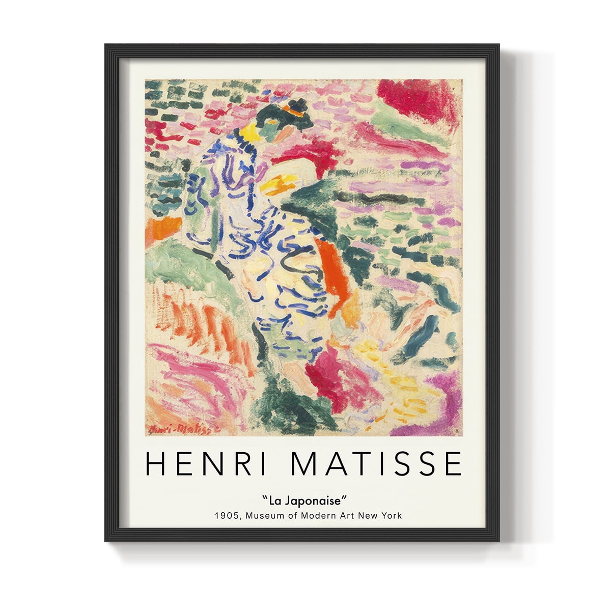 Matisse CLXXXI Framed Print in Black Solid Wood 8 x 10 Framed Print