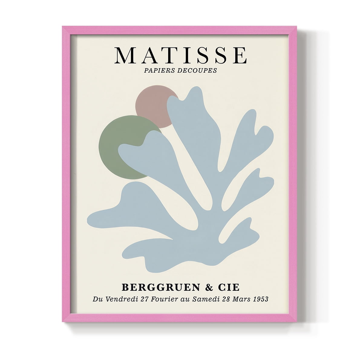 Matisse CLXXXIII Framed Print in Pink Solid Wood 11 x 14 Framed Print