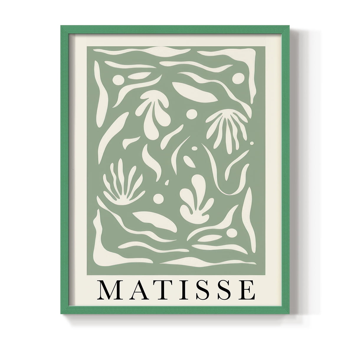 Matisse CLXXXIV Framed Print in Green Solid Wood 11 x 14 Framed Print