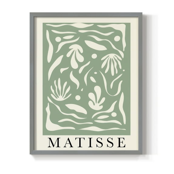 Matisse CLXXXIV Framed Print in Gray Solid Wood 8 x 10 Framed Print