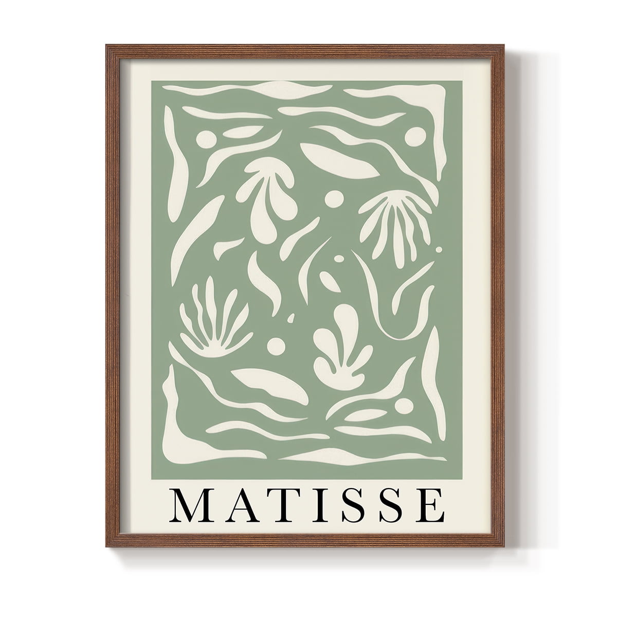 Matisse CLXXXIV Framed Print in Brown Solid Wood 8 x 10 Framed Print