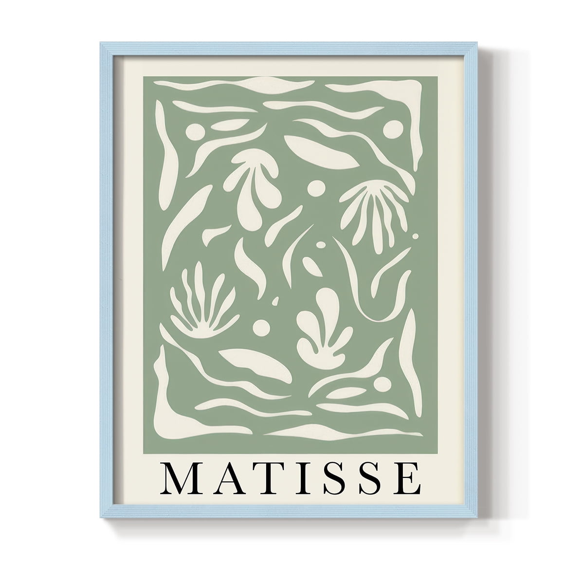 Matisse CLXXXIV Framed Print in Blue Solid Wood 8 x 10 Framed Print