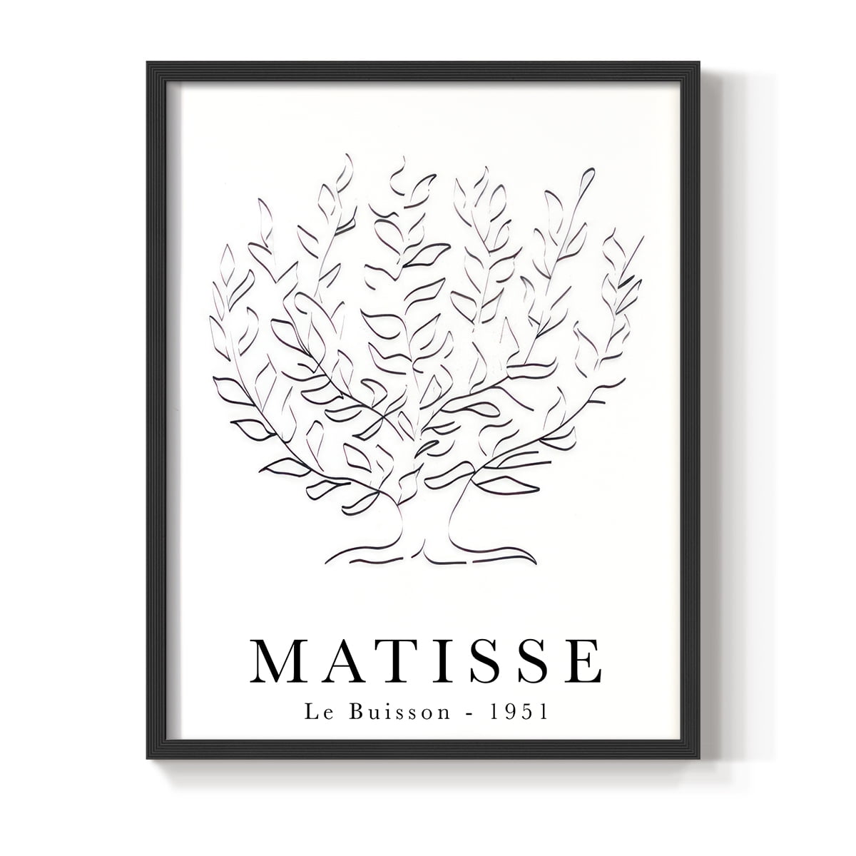 Matisse CLXXXV Framed Print in Black Solid Wood 22 x 28 Framed Print