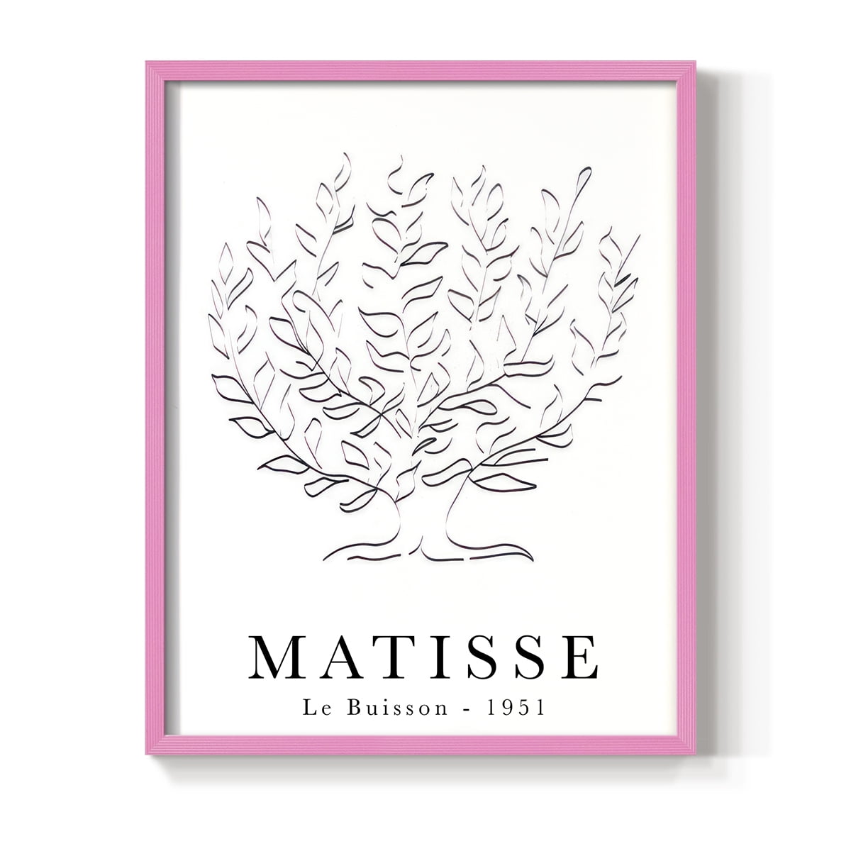 Matisse CLXXXV Framed Print in Pink Solid Wood 8 x 10 Framed Print