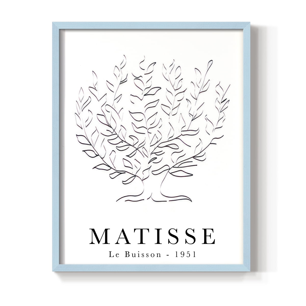 Matisse CLXXXV Framed Print in Blue Solid Wood 8 x 10 Framed Print