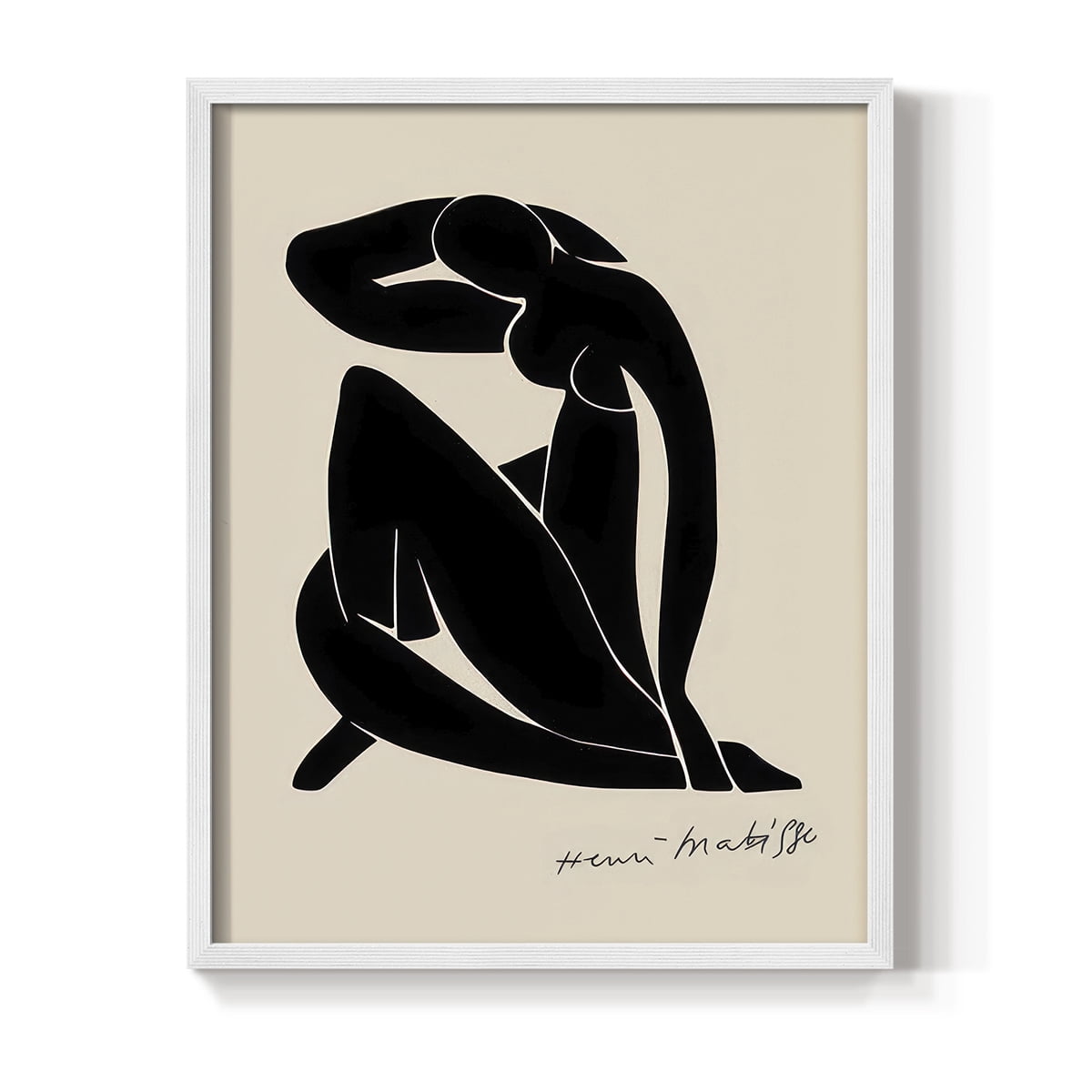 Matisse CLXXXVI Framed Print in White Solid Wood 11 x 14 Framed Print