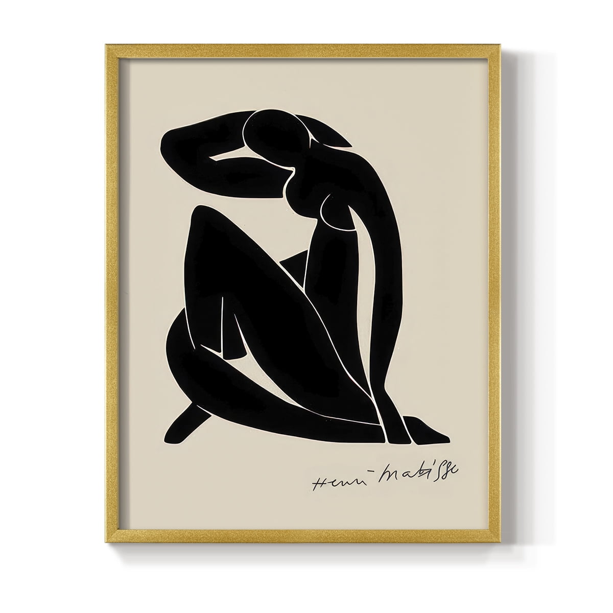 Matisse CLXXXVI Framed Print in Gold Solid Wood 16 x 20 Framed Print