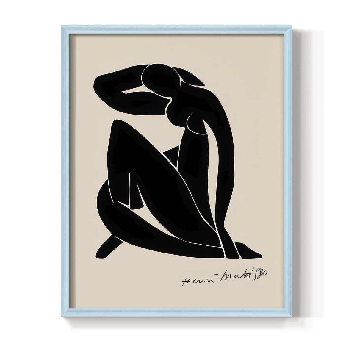 Matisse CLXXXVI Framed Print in Blue Solid Wood 8 x 10 Framed Print